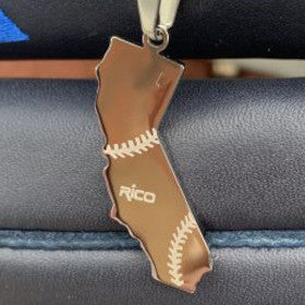 California Rico Baseball Necklace
