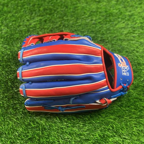 12.5 inch Limited Edition red and royal blue with H web, right hand thrower, home of the brave edition