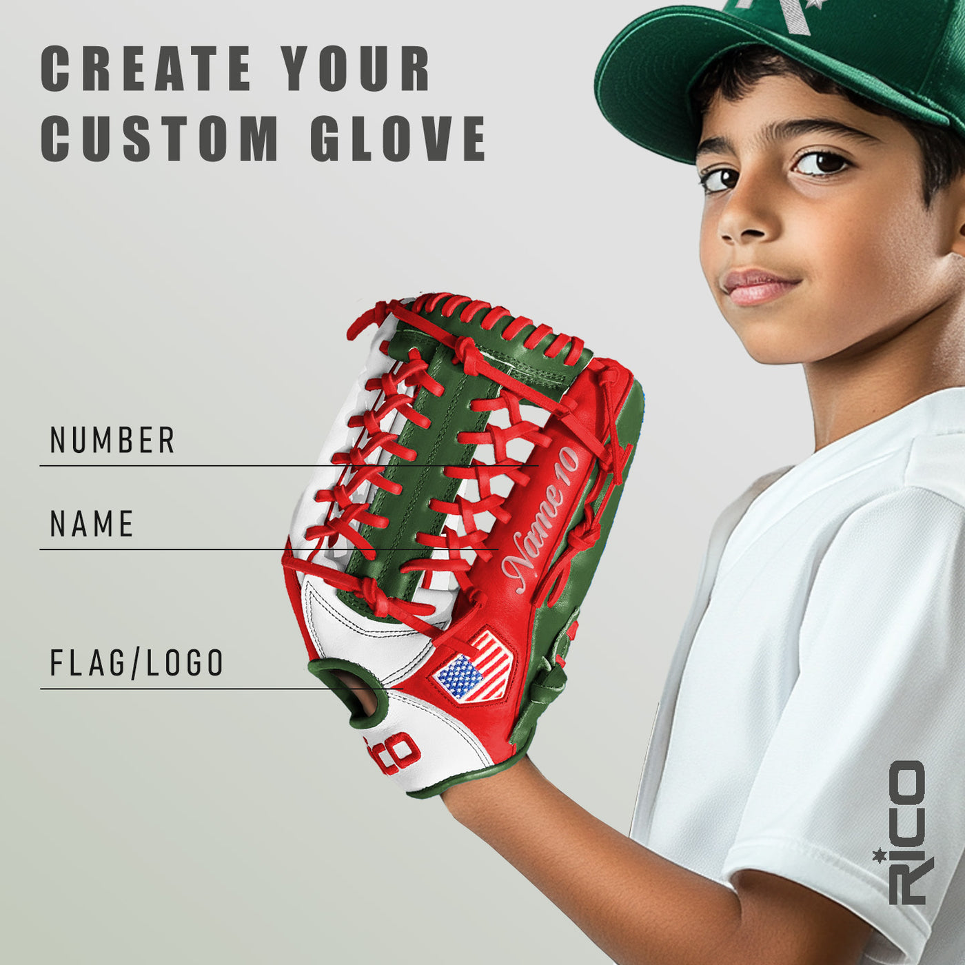 Custom Baseball Glove (New template)