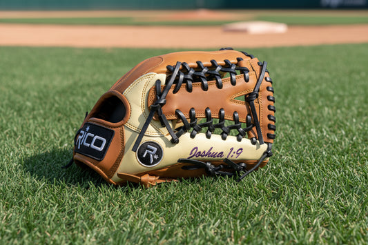 12.5 inch Star Series, Right Hand Thrower, Y web caramel, cream palm, black laces.