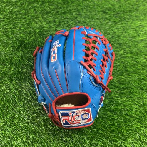 12 inch Flash glove, right hand thrower, royal, red laces, with K web.